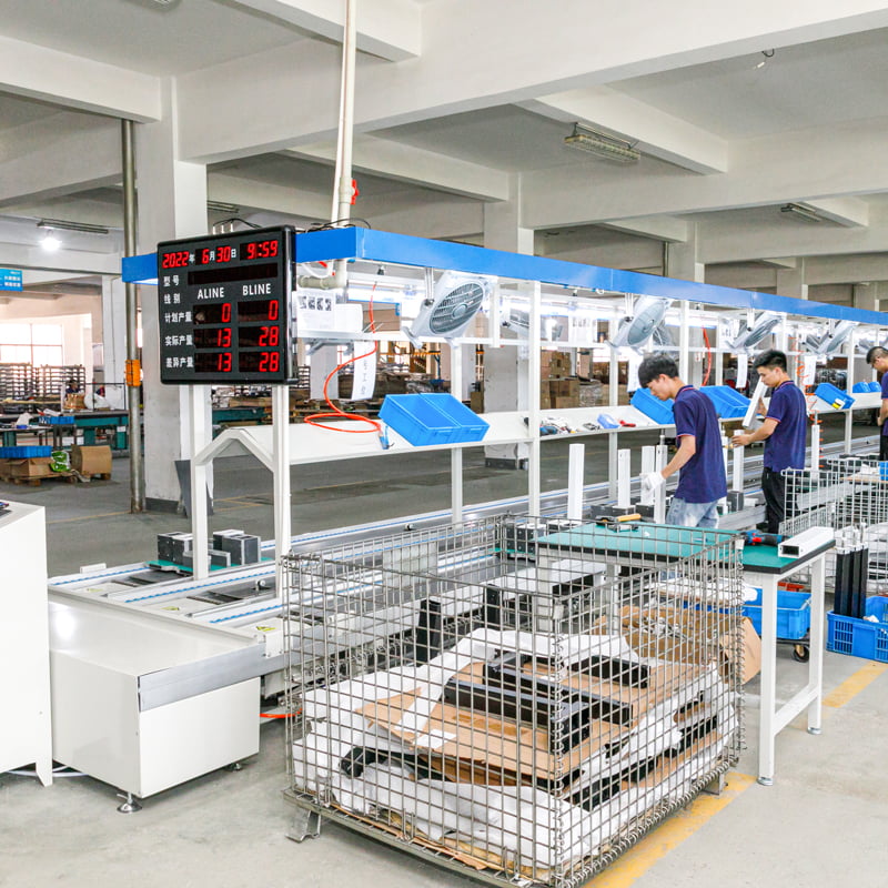 Linea di installazione piattaforme elevatrici