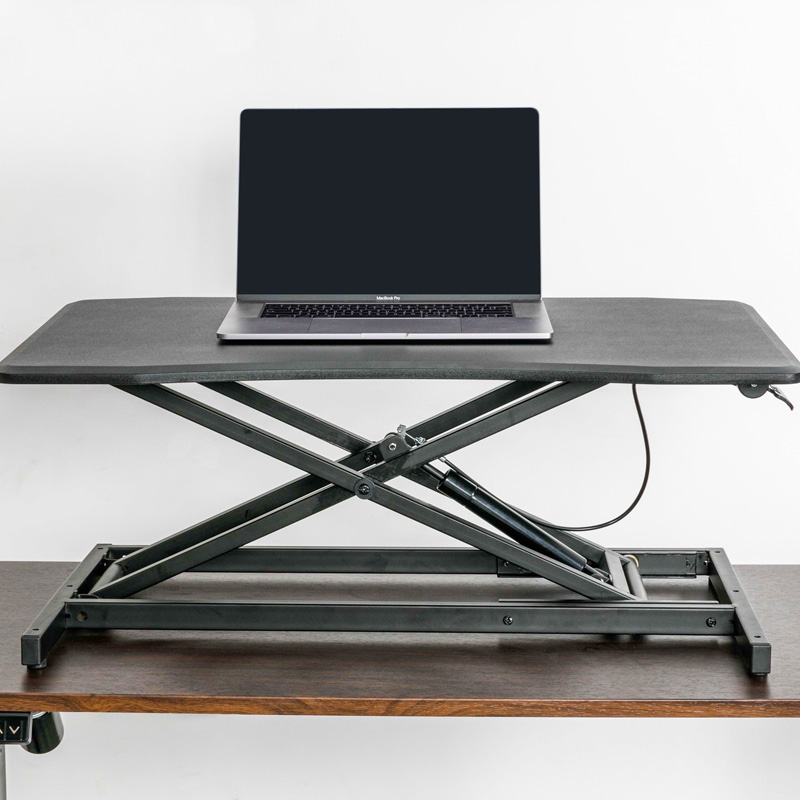 RXD1-1 Ripiano rialzato per laptop Staffa a X Convertitori da scrivania in piedi regolabili in altezza pneumatici da tavolo in acciaio laminato a freddo